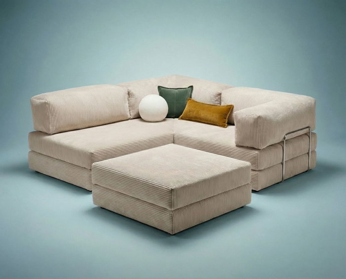 Atelier Del Sofa Kanyon - Sofá-Cama Esquinero Crema Atelier Del Sofa Kanyon - Sofá-Cama Esquinero Crema